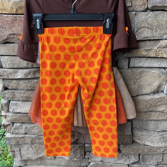 NWT Emily Rose 2 Piece Girls Thanksgiving Outfit Top-Dress and Pants - Picture 8 of 12
